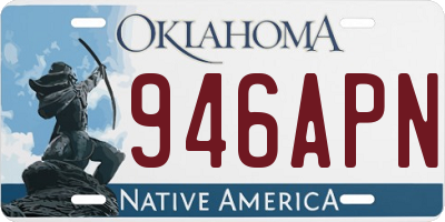 OK license plate 946APN