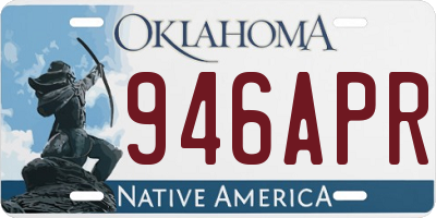 OK license plate 946APR