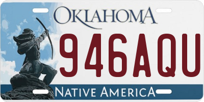 OK license plate 946AQU