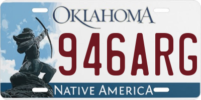 OK license plate 946ARG