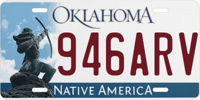 OK license plate 946ARV