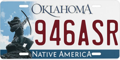 OK license plate 946ASR