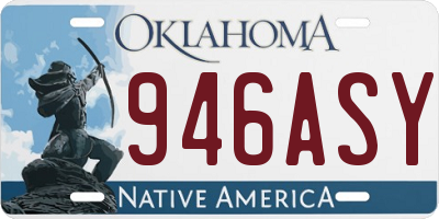 OK license plate 946ASY