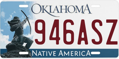 OK license plate 946ASZ