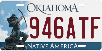 OK license plate 946ATF