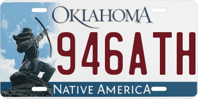 OK license plate 946ATH
