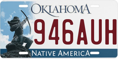 OK license plate 946AUH
