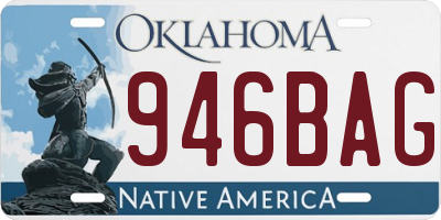OK license plate 946BAG