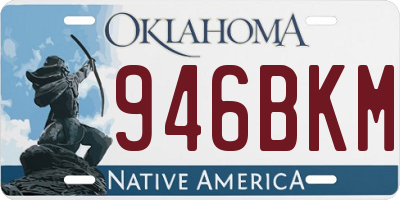 OK license plate 946BKM