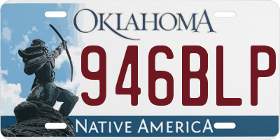 OK license plate 946BLP