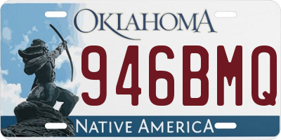 OK license plate 946BMQ