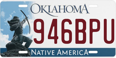 OK license plate 946BPU