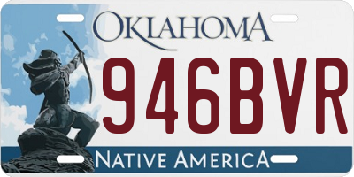 OK license plate 946BVR