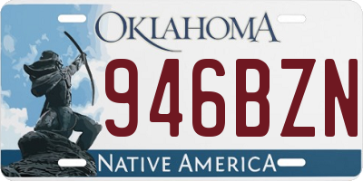 OK license plate 946BZN