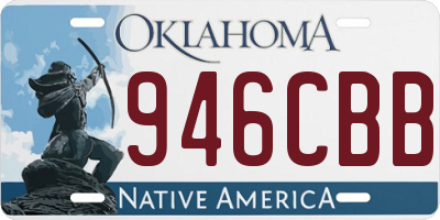 OK license plate 946CBB