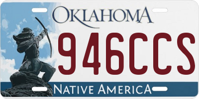 OK license plate 946CCS