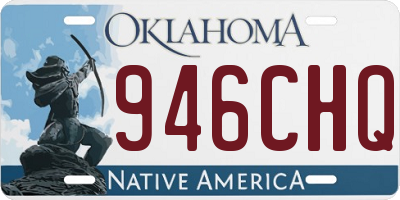 OK license plate 946CHQ