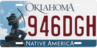 OK license plate 946DGH