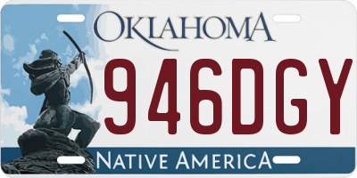 OK license plate 946DGY