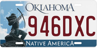 OK license plate 946DXC