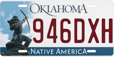 OK license plate 946DXH