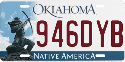 OK license plate 946DYB