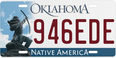 OK license plate 946EDE