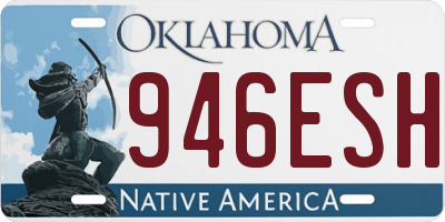 OK license plate 946ESH