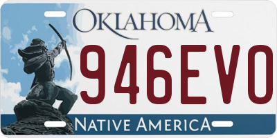 OK license plate 946EVO