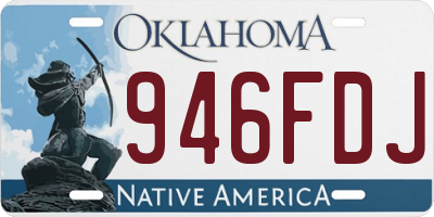OK license plate 946FDJ