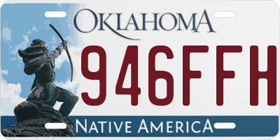 OK license plate 946FFH
