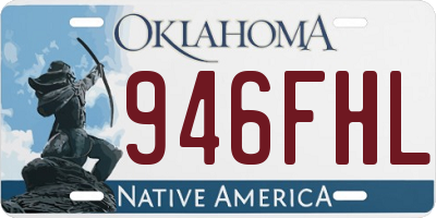 OK license plate 946FHL