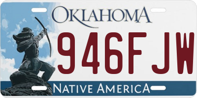 OK license plate 946FJW