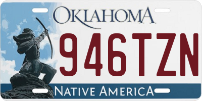 OK license plate 946TZN