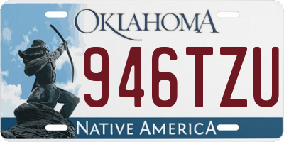 OK license plate 946TZU