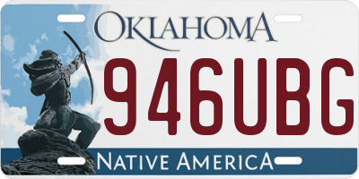 OK license plate 946UBG