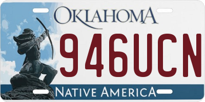 OK license plate 946UCN