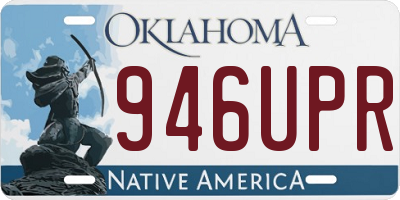 OK license plate 946UPR