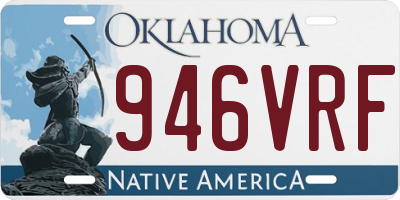 OK license plate 946VRF
