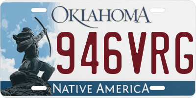 OK license plate 946VRG