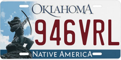 OK license plate 946VRL