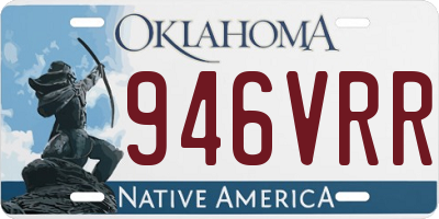 OK license plate 946VRR