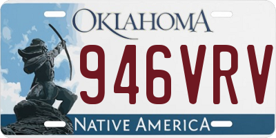 OK license plate 946VRV
