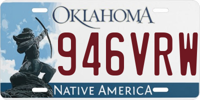 OK license plate 946VRW