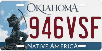 OK license plate 946VSF