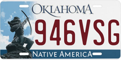 OK license plate 946VSG