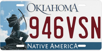 OK license plate 946VSN