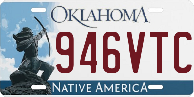 OK license plate 946VTC
