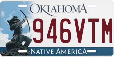 OK license plate 946VTM