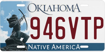 OK license plate 946VTP